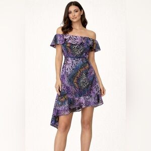 Charlotte Russe Multicolor strapless dress